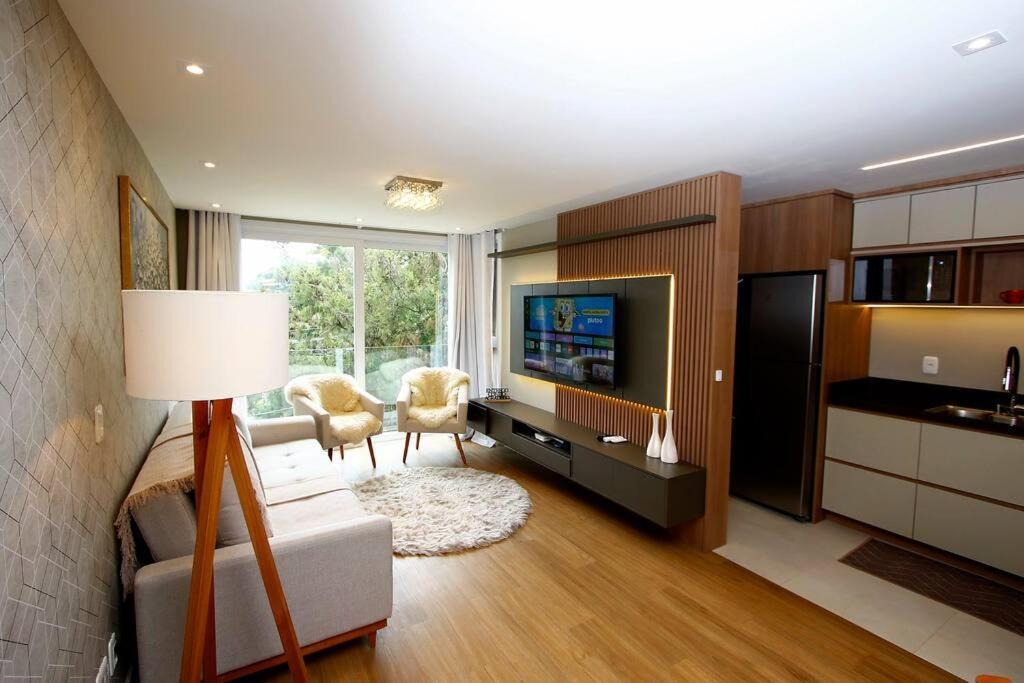Luxuoso Apartamento Em Gramado - 2 Suites Екстериор снимка
